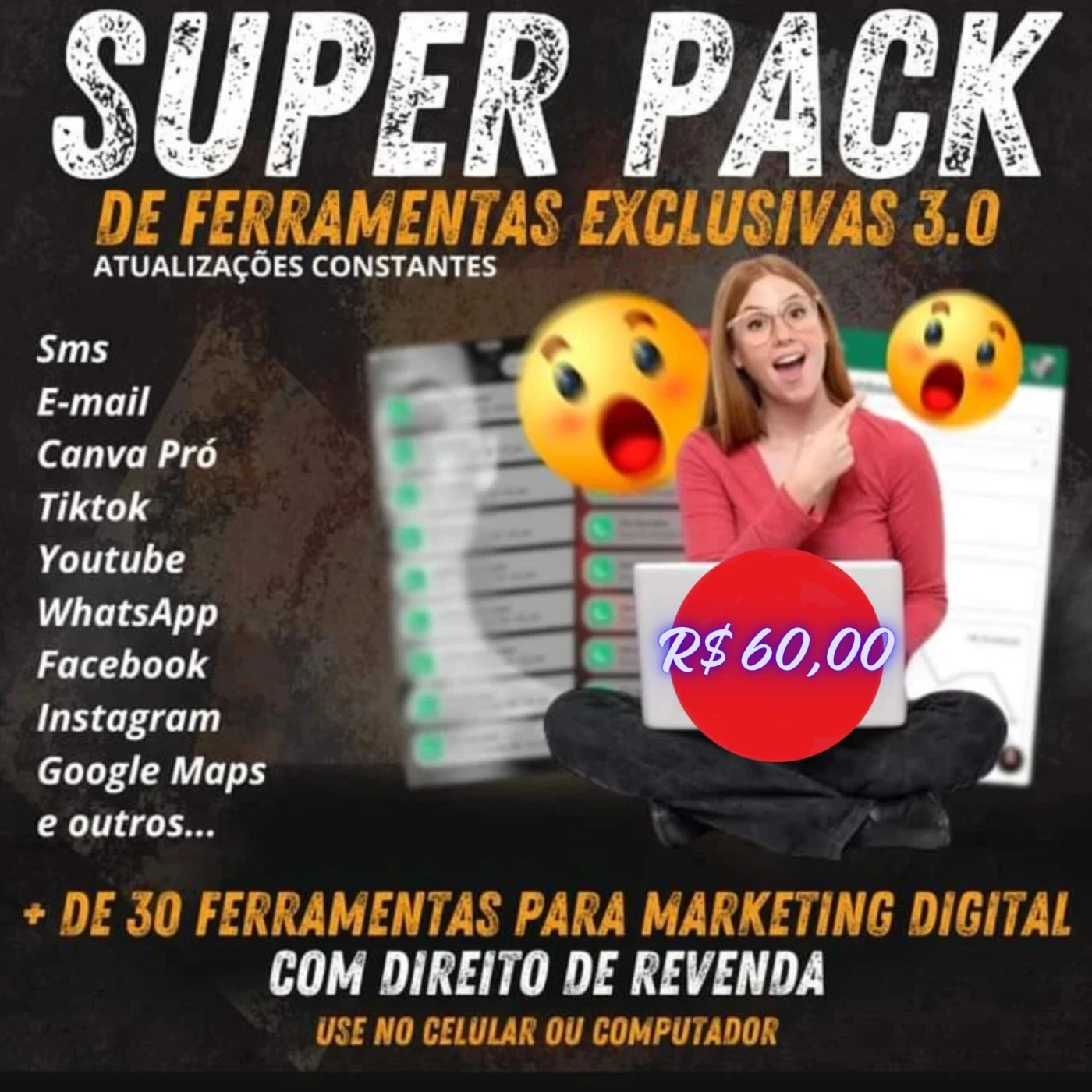 Pack Exclusivo para Black Market e Marketing digital
