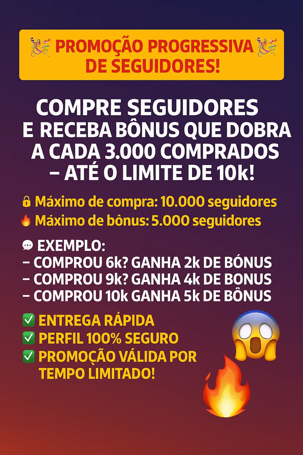 [Promoção] 500 Seguidores Instagram por apenas R$ 6,99
