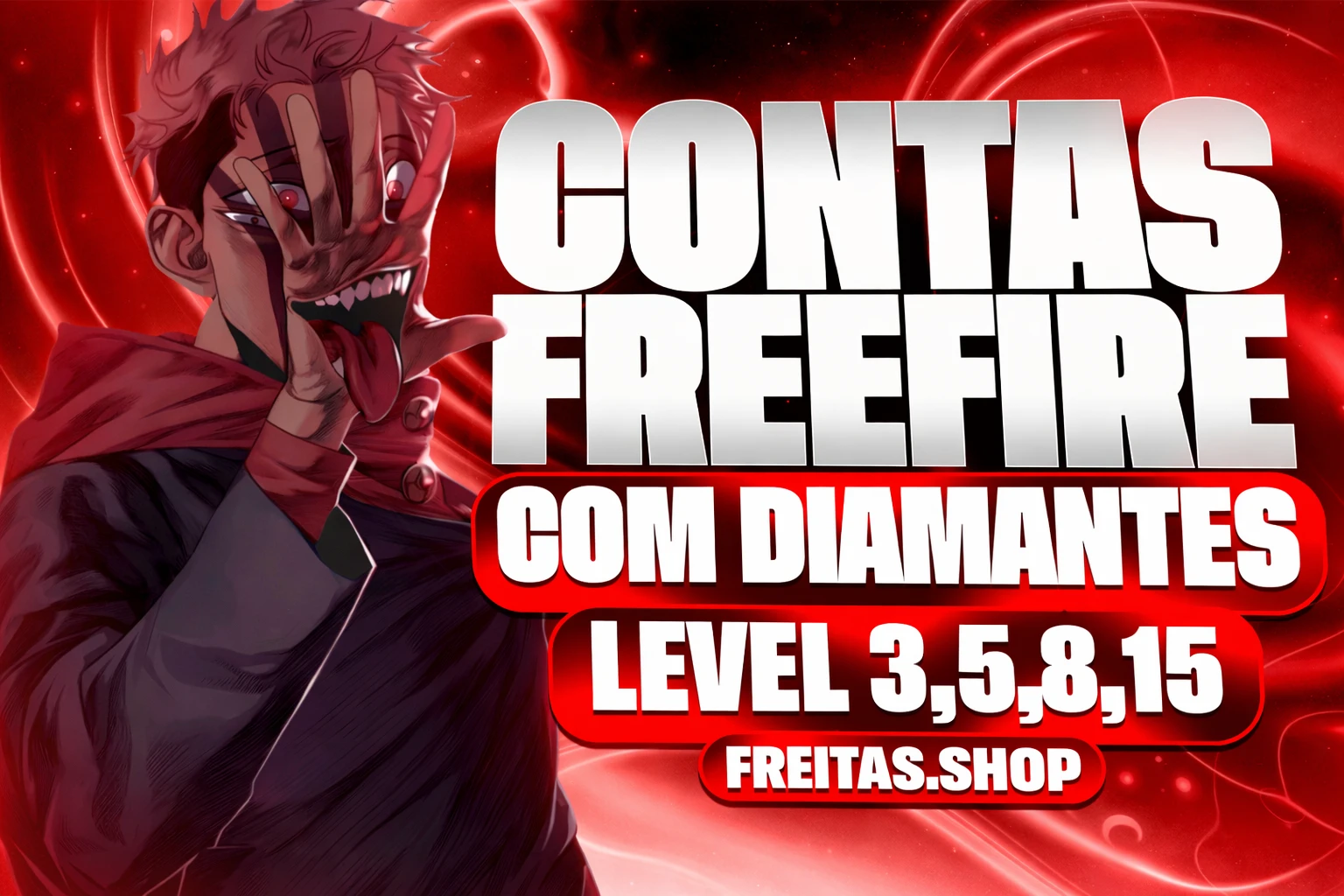 Conta Free Fire - [Lvl 15 + 300 Diamantes + Troca Nick]
