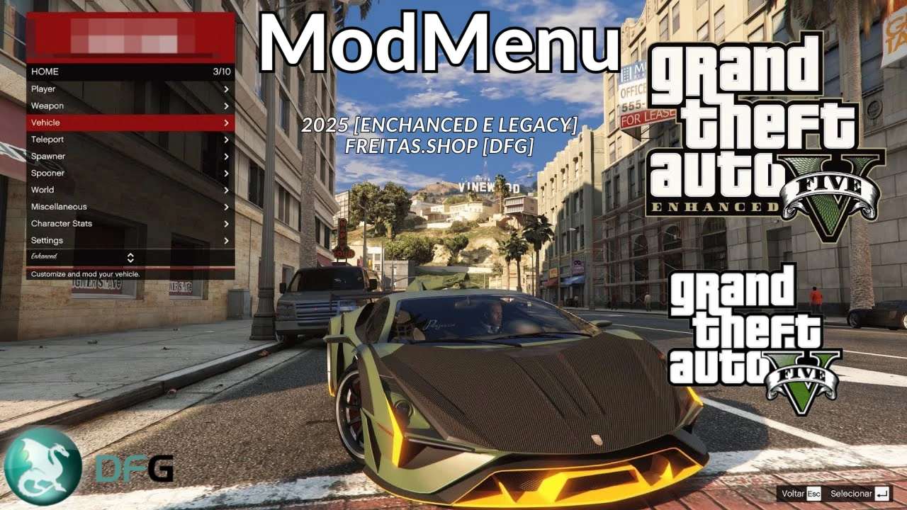Gta 5 Mod Menu Online Atualizado 2025 - Enchanced & Legacy