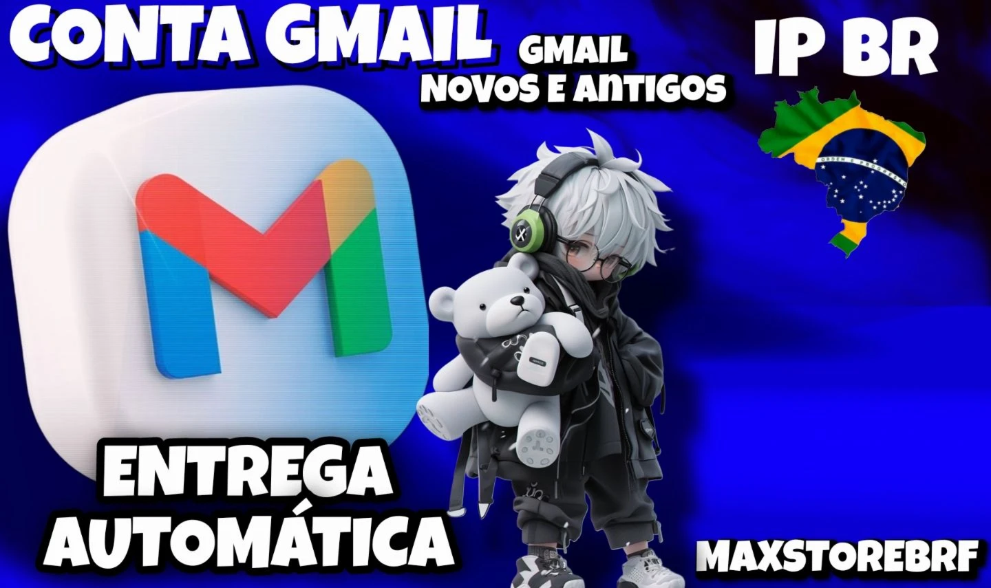 2X Contas Gmail Novas [Sem Sms] Garantia De Qualid