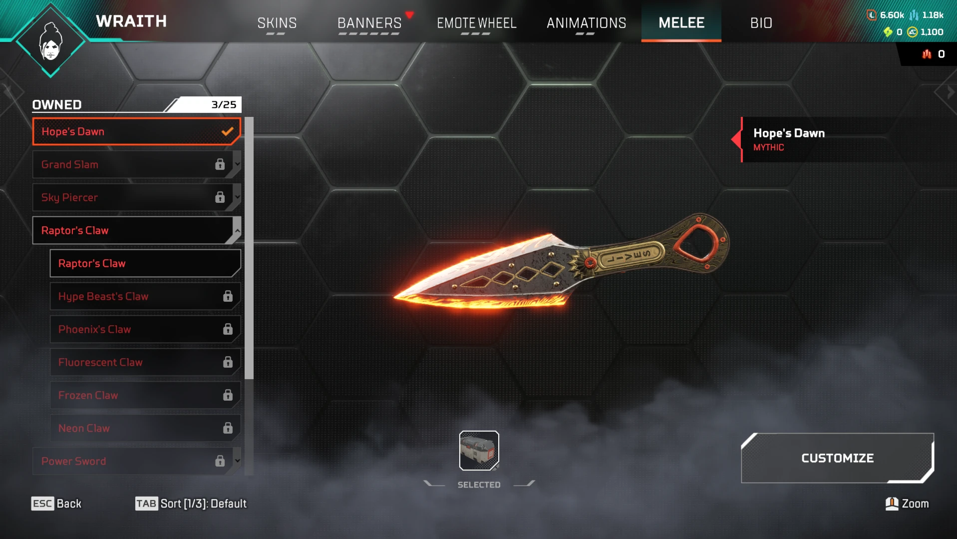 Conta apex legends com 2 hairlooms