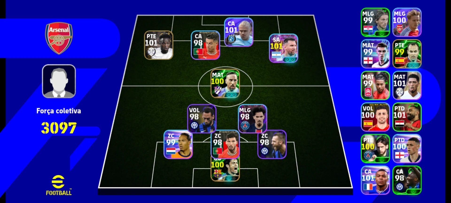 Conta Efootball mobile