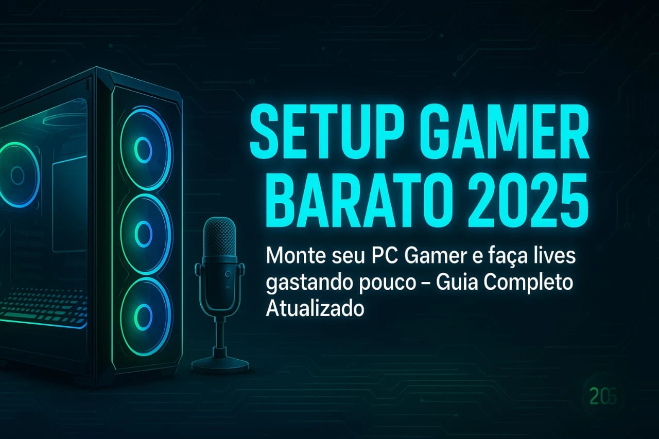 Setup Gamer Barato 2025 – Guia Atualizado para Montar PC