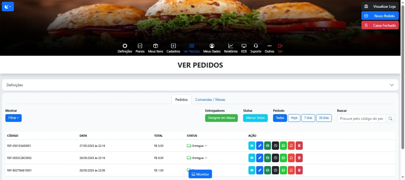 Script cardápio digital, PDV para restaurantes.