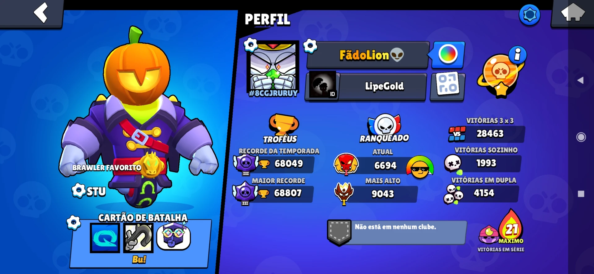 Conta de Brawl Stars Antiga!