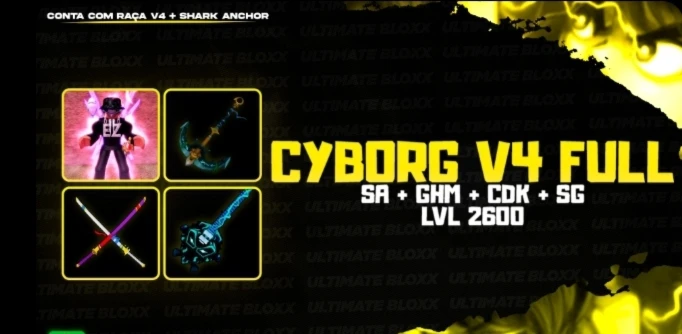 Conta com v4 cyborg full🎰 <lv Max skull guitar>