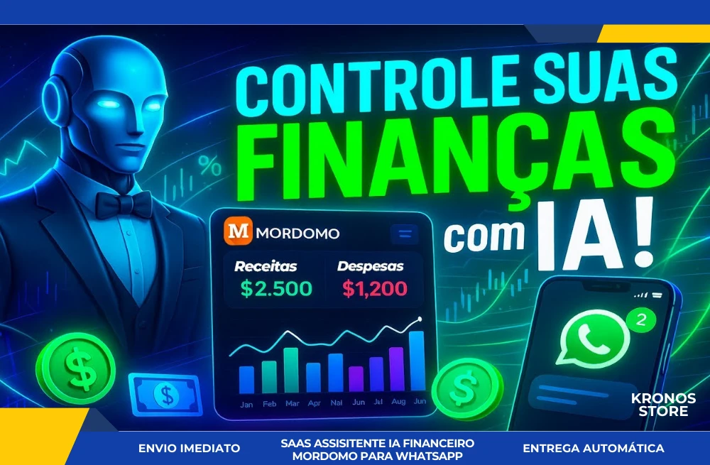 Saas Assistente IA Financeiro Mordomo Para W.H.A.T.S.A.P.P