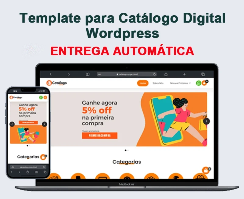 LOJA VIRTUAL - Template Wordpress para Catálogo Digital