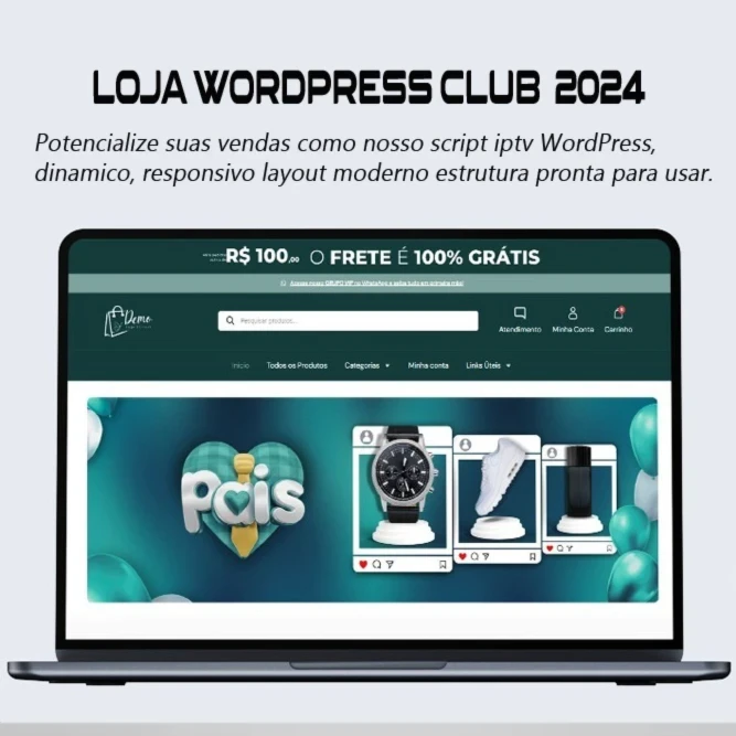 Loja Club Pronta Wordpress 2024