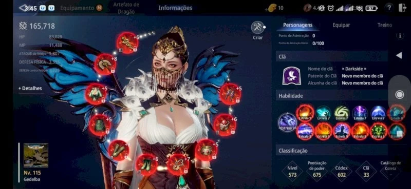 Feiticeira lvl 115 sa14 198 de poder