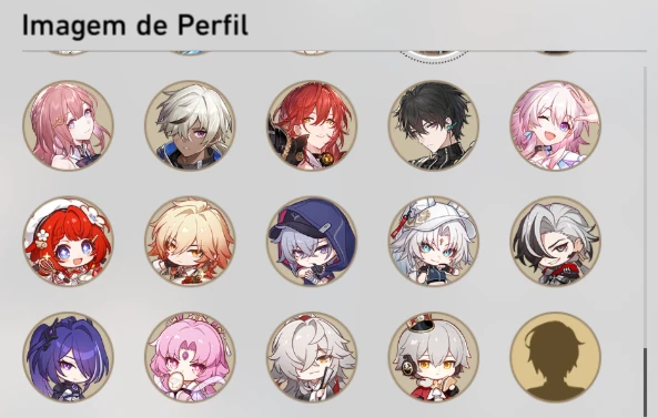 Conta de Honkai Star rail end game