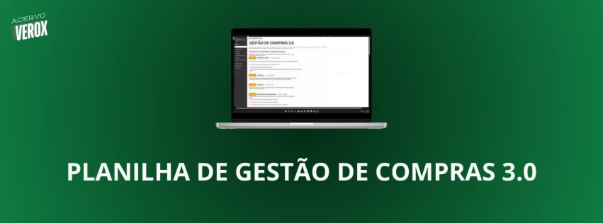 Planilha De Gestão De Compras 3.0