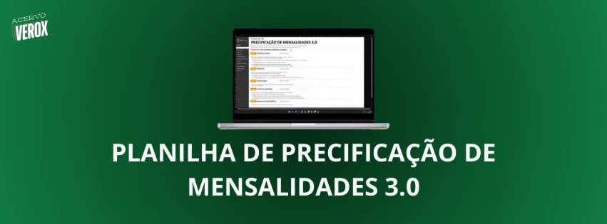 Planilha De Precificação De Mensalidades 3.0