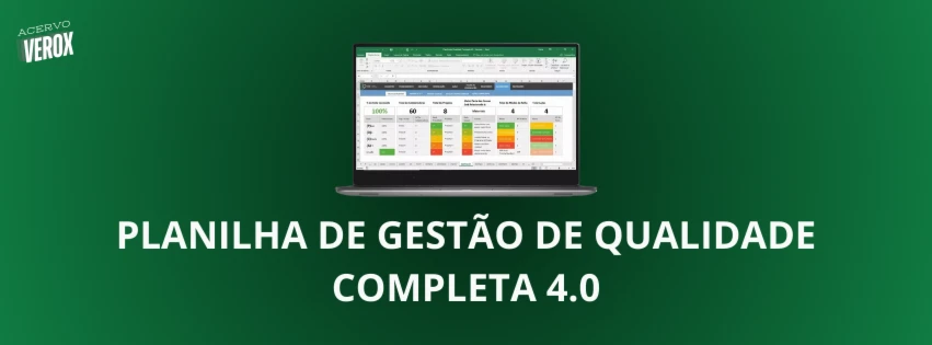 Planilha De Gestão De Qualidade Completa 4.0