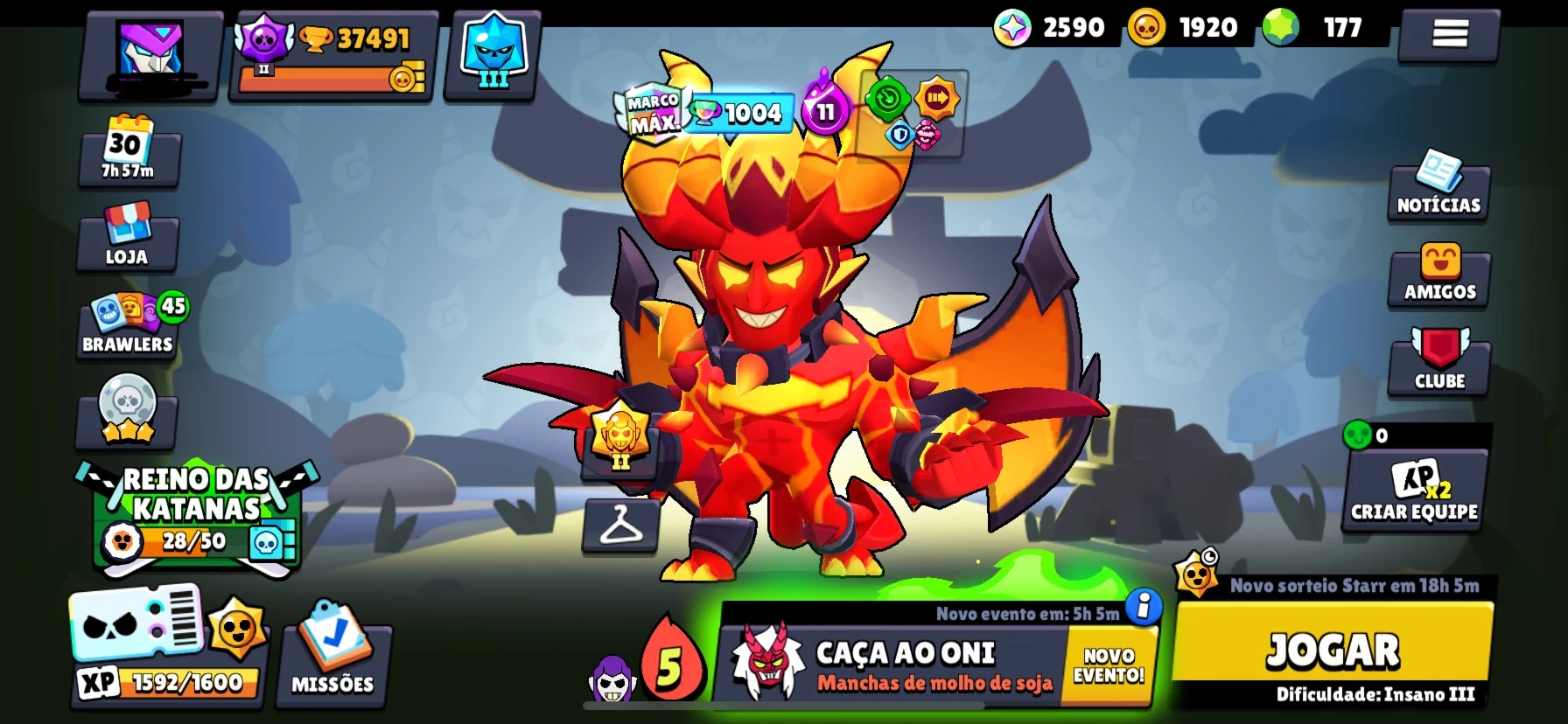 Conta brawl stars
