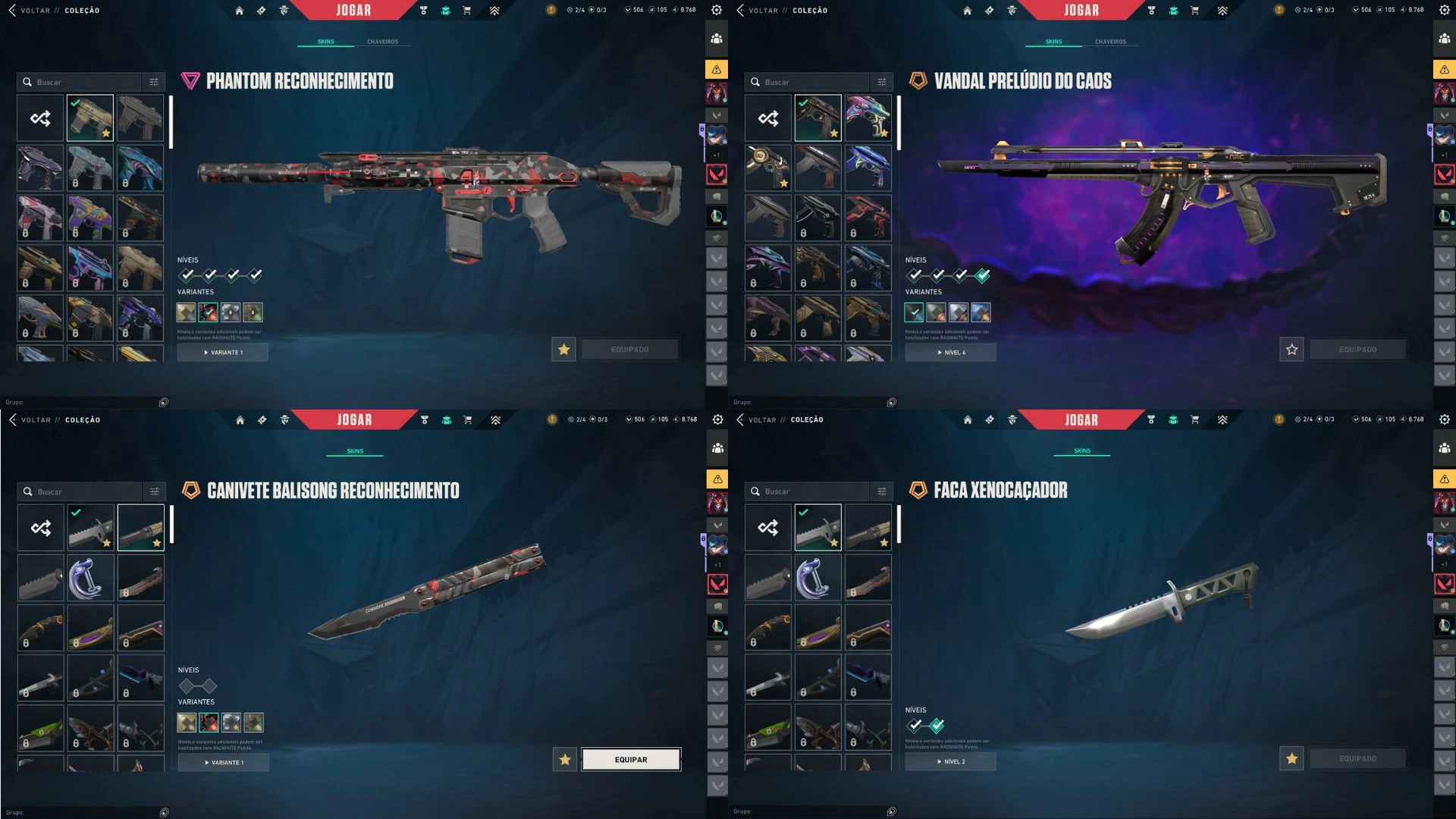 Conta Com Skins Tryhards Para Rank!