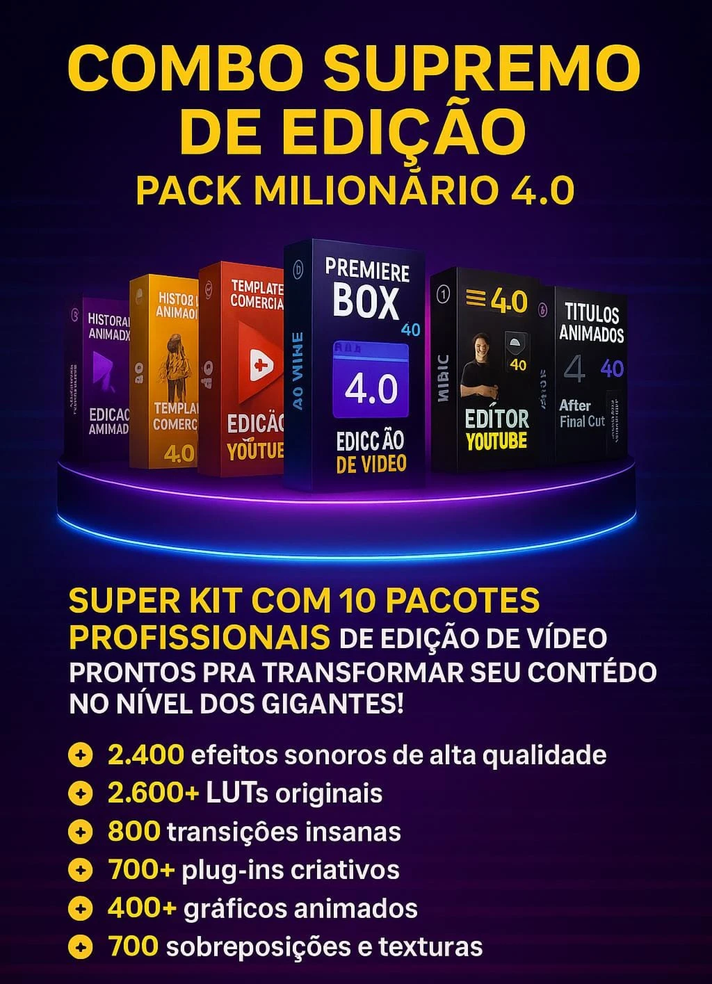 🎁 Combo Supremo De Edição – Pack Milionário 4.0 💥