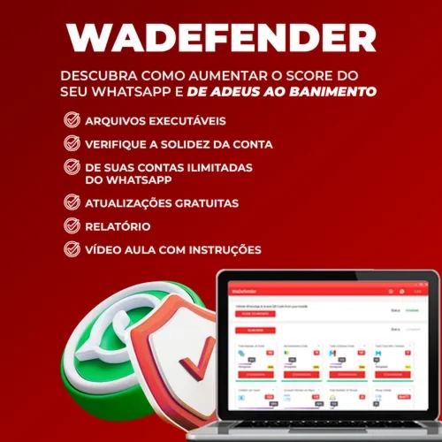 🛡️💬 Wa Defender + Kit Wa Sender 3.5 – Licença Anual