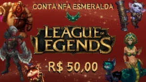 Conta lol NFA esmeralda com skins