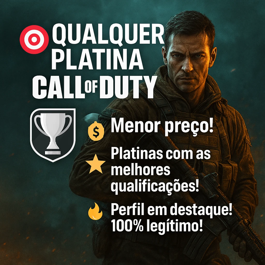 Call of Duty - Platinas (PS4) 100% Legitimo! Troféus!