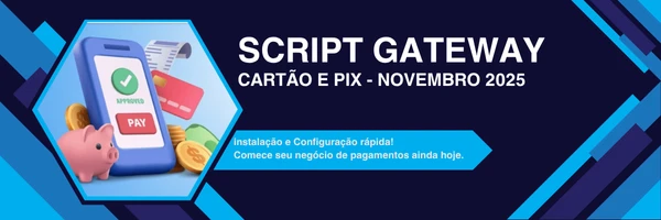 💳🚀 Script PHP Gateway de Pagamentos – Pix, Cartão & Saques