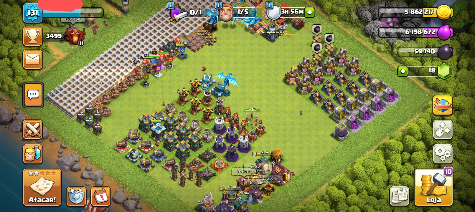 Vendo conta de Clash CV15 muros lv13