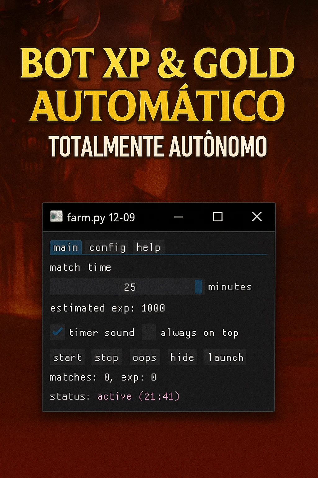 🎮💎 Bot Xp & Gold Automático💎🎮