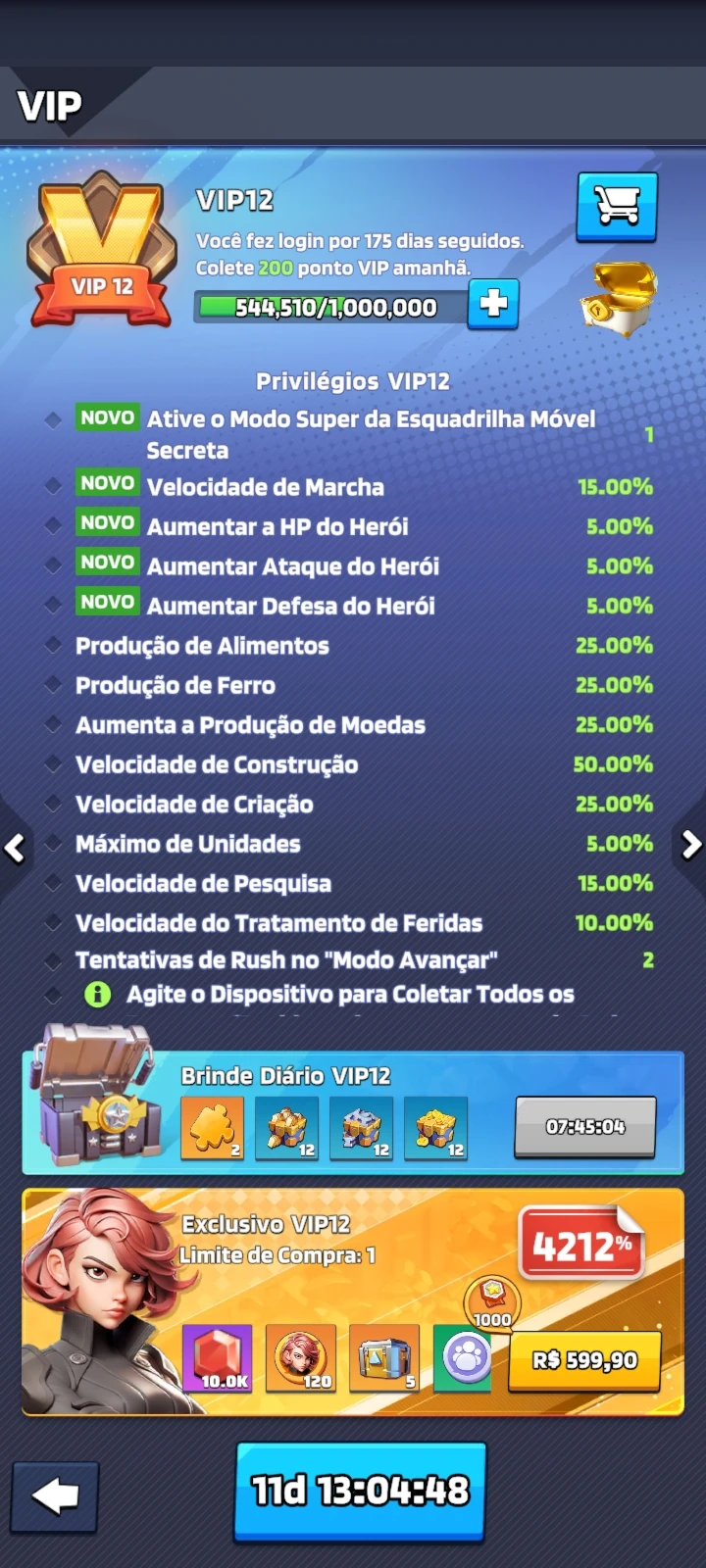 Vendo conta last war