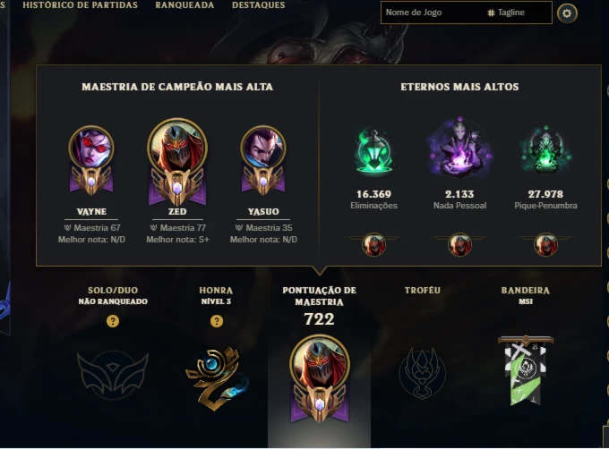 Conta League of legends FA - Todos campeões - 570+ skins +