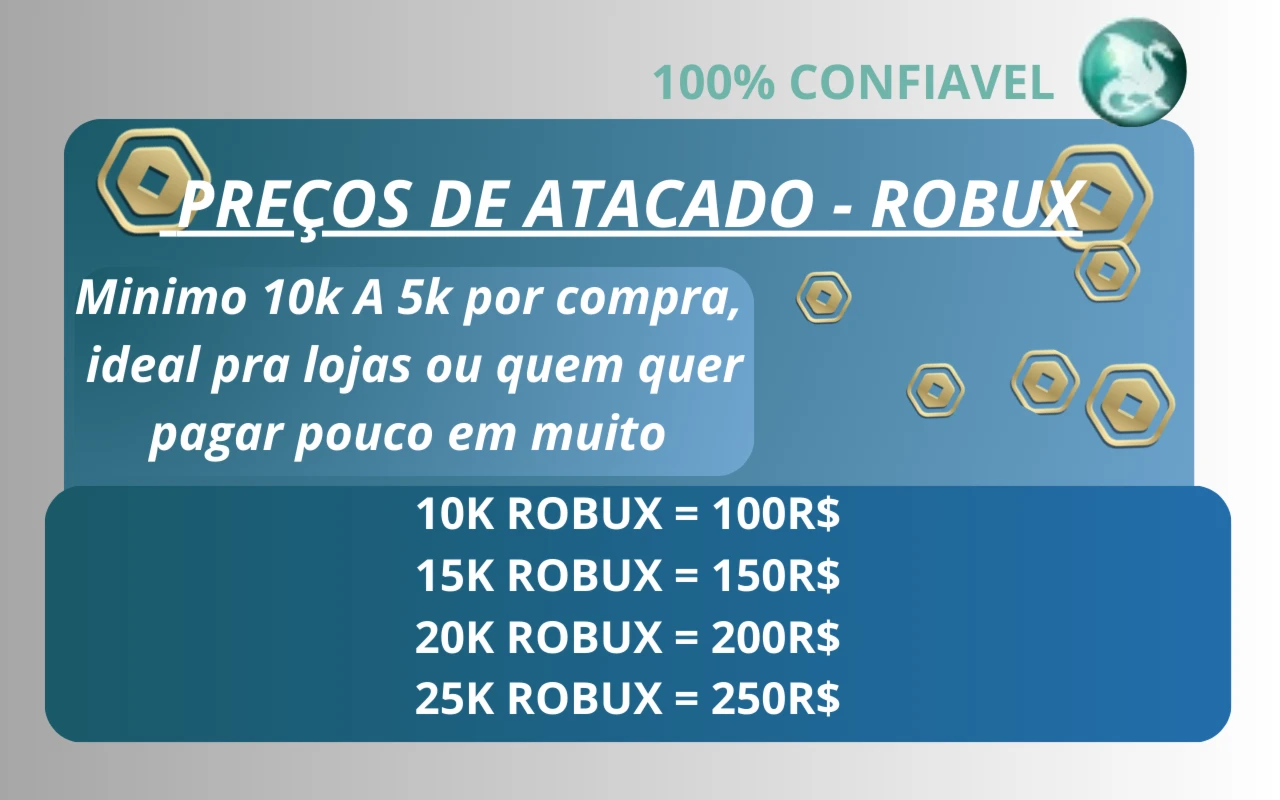 Robux no Atacado – O Rei do Brasil!