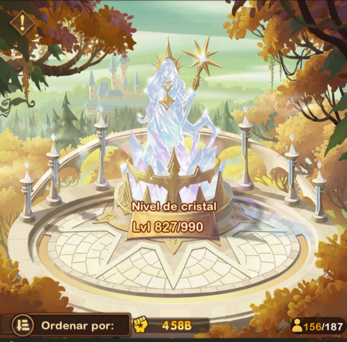 Conta AFK Arena End-Game • Level 400 • Cristal 827 • 150 Asc