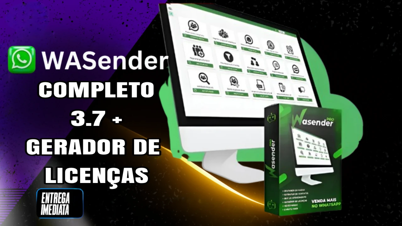 Wasender Pro 3.7 + Gerador De Licenças