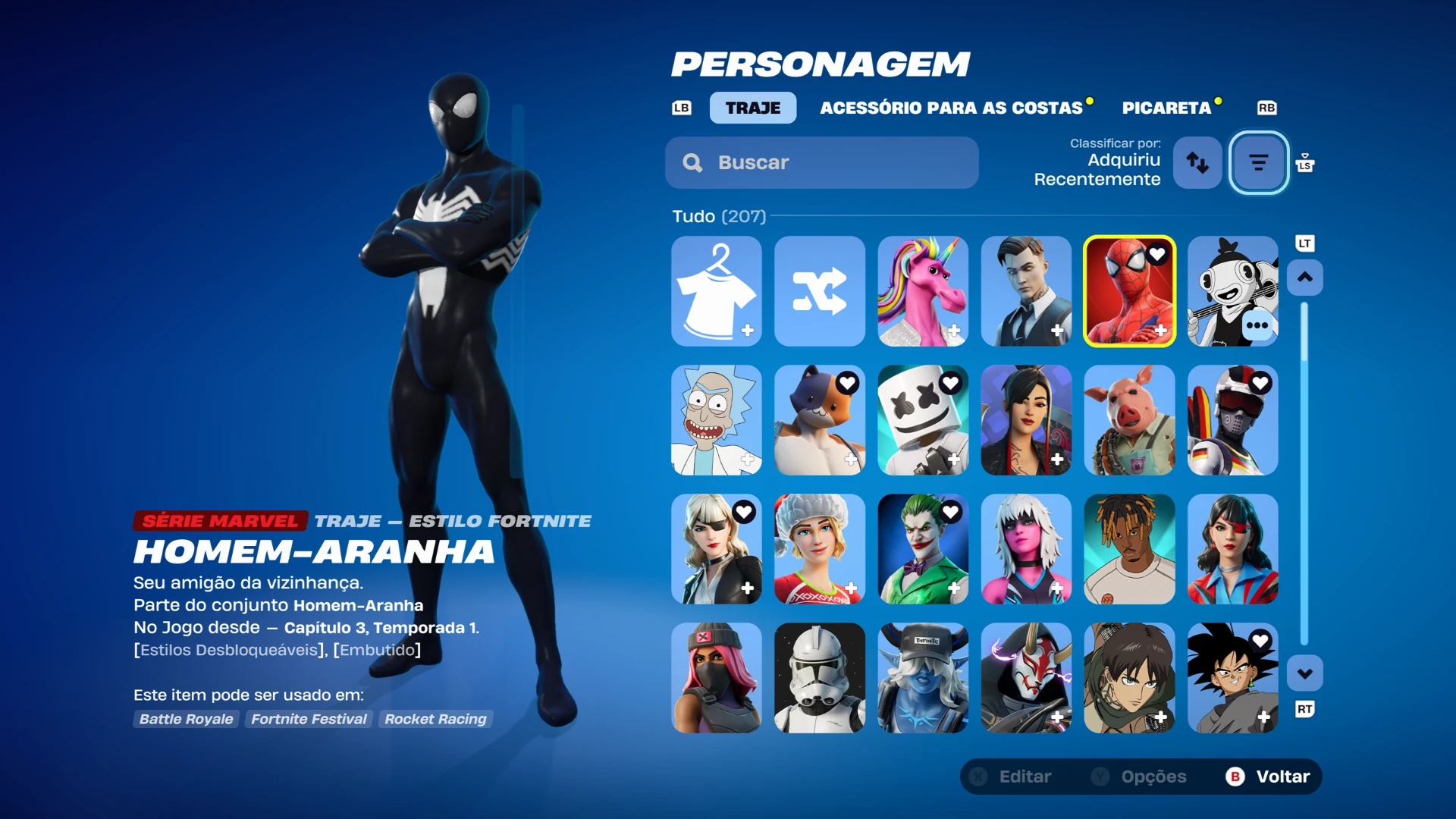 Conta fortnite cheia de danças e skins gemada