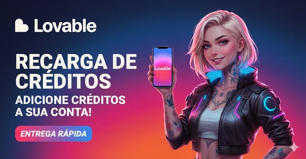 Lovable.Dev - 50 Créditos Direto Na Sua Conta