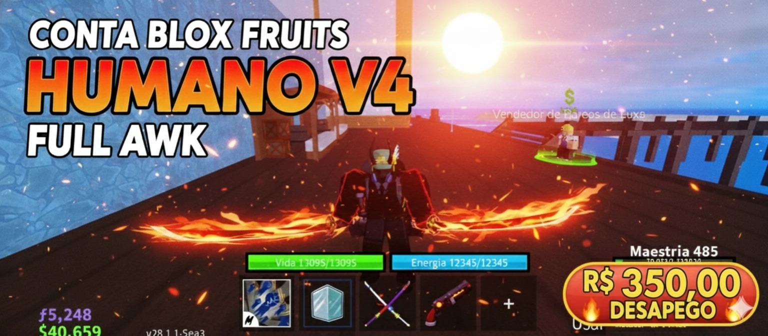 💎 Conta Blox Fruits Lvl Max | Todas As Frutas Despertadas