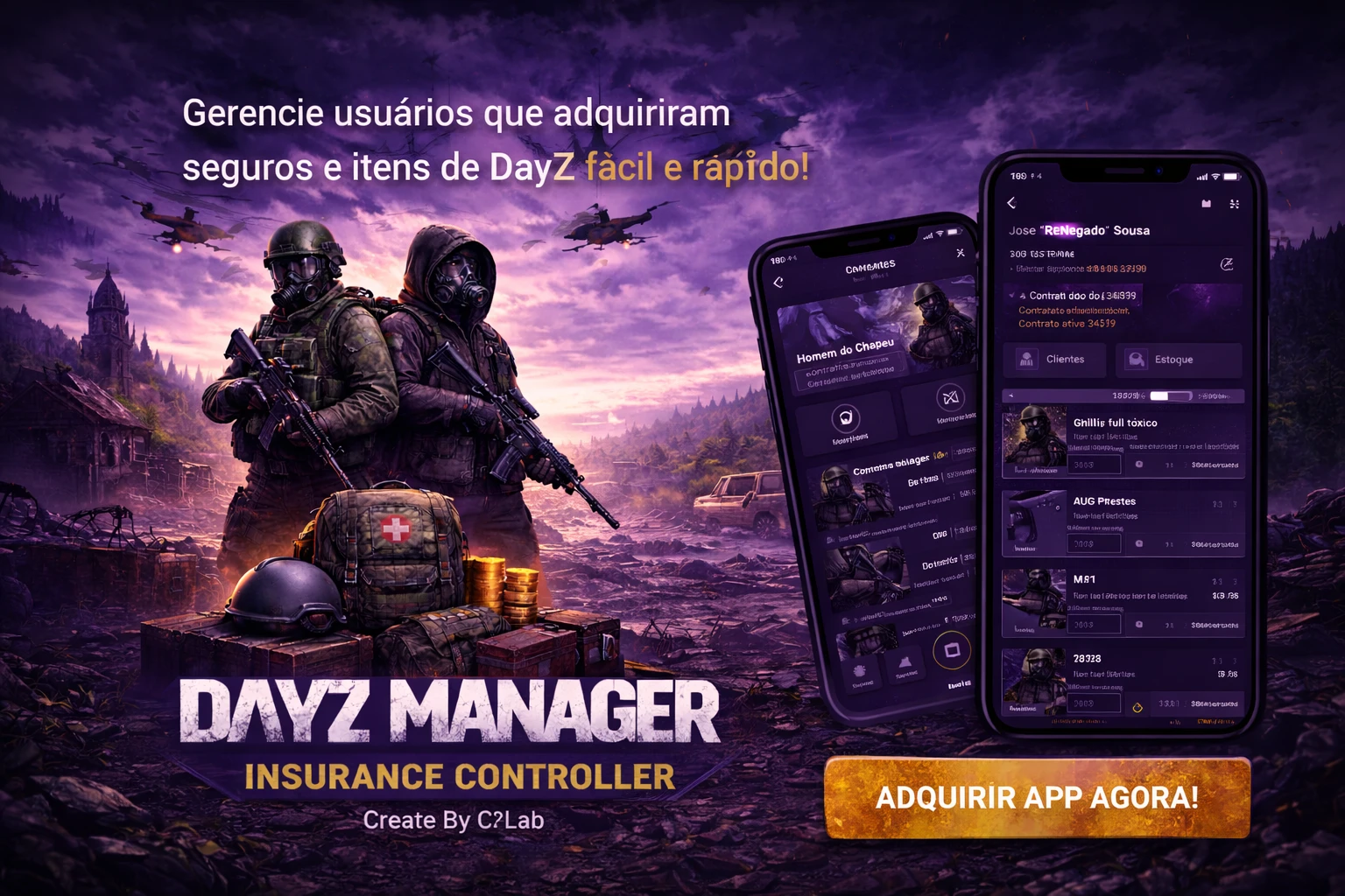 Gerenciador de Seguros e VIPs DayZ - Controle Vencimento