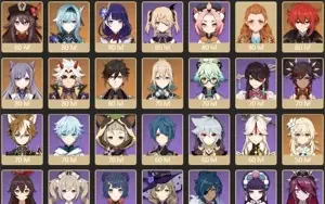CONTA GENSHIN AR57✨13 LENDÁRIOS🏹SEM USERNAME⭐2 ARMAS 5*✨