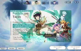 Conta Genshin AR 56 ( Fontaine não explorada )