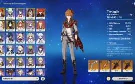 GENSHIN IMPACT - AR52, 12T5⭐Hutao + Bis, Venti, Lyney, Scara