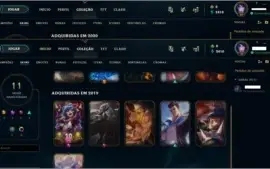 Vendo conta Bronze II com 31 Champs e 11 skins