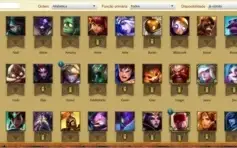 CONTA GOLD 1 + 79 Champions + 49 skins