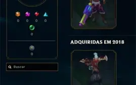 CONTA LOL 123 SKINS UNRANKED