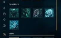 CONTA LOL 123 SKINS UNRANKED