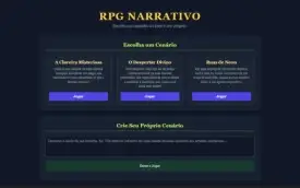 RPG Narrativo: Aventura Onde Sua Imaginação é a Única Regra