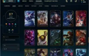 Vendo conta LV213, Gold 3 ,Full champs, 87 skins, 16 cromas