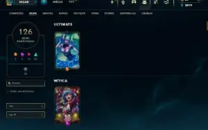 Unranked com TODOS os champs e 126 Skins