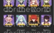 Genshin Impact Conta Servidor NA AR60 diversos 5*