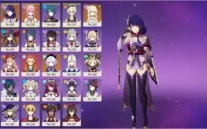 CONTA AR47 SHOGUN + YAE MIKO + MONA + QIQI