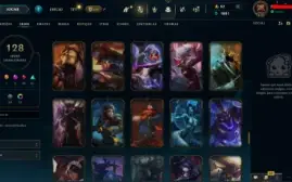 Conta league of legends|Level 315| 128 Skins | + 100 champ